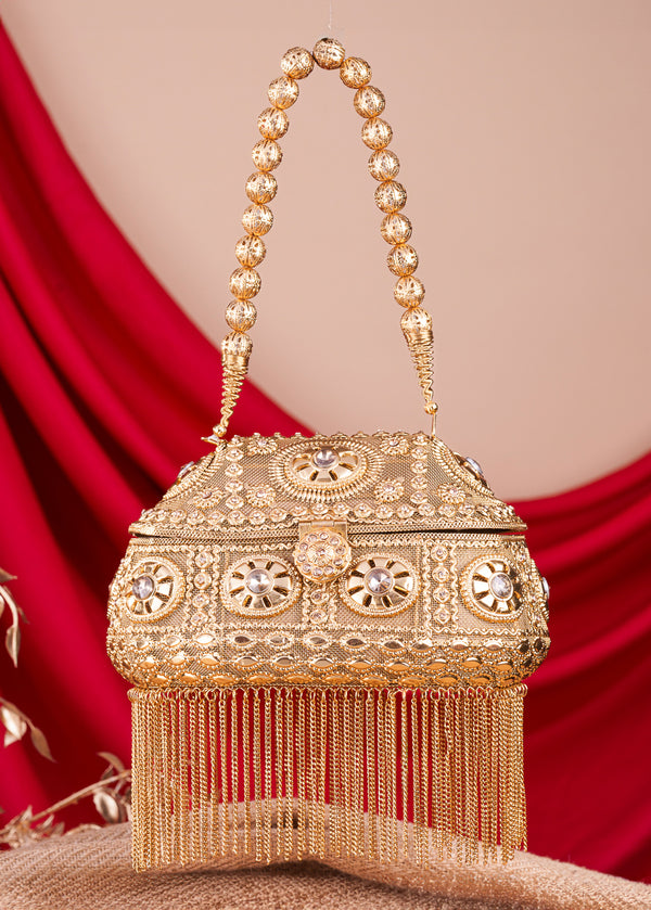 Ethnic Hand Bag For Bridal | Bridal Clutch Purse
